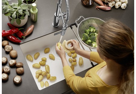 Мойка Blanco SUBLINE 700-U SILGRANIT жасмин клапан-автомат InFino 523447 фото 6