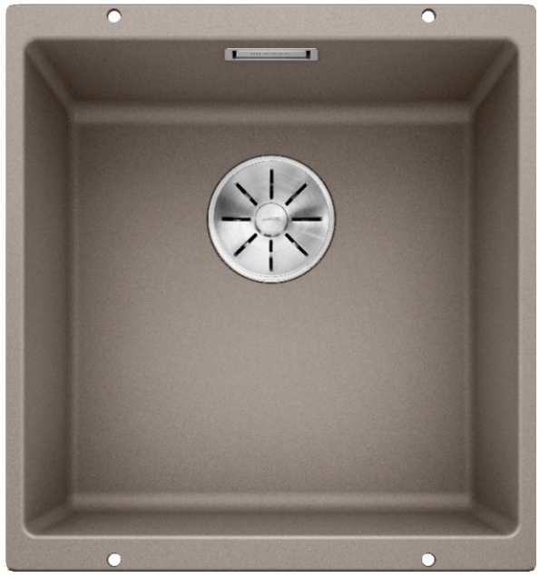 Мойка Blanco SUBLINE 400-U SILGRANIT серый бежевый клапан-автомат InFino 523429 фото 1