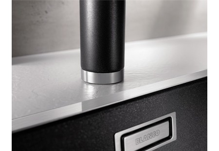 Мойка Blanco SUBLINE 500-IF черный клапан-автомат InFino 525997 фото 9