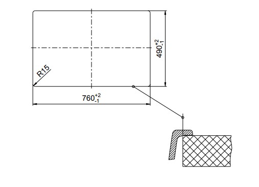 Схема встраивания 2 для мойки Blanco ZENAR XL 6 S белый чаша справа клапан-автомат InFino 523778