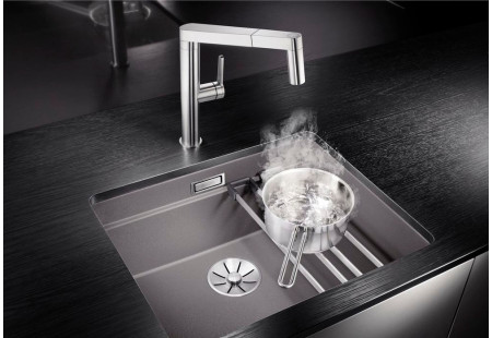 Мойка Blanco Etagon 500-U SILGRANIT PuraDur жасмин клапан-автомат InFino 522232 фото 13