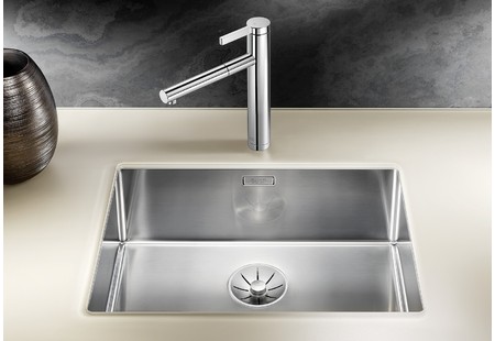 Мойка Blanco Claron 550-U нержавеющая сталь полированная клапан-автомат InFino 521579 фото 2