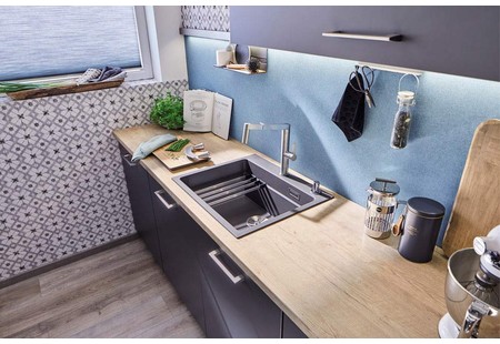 Мойка Blanco Etagon 6 темная скала клапан-автомат InFino 524540 фото 2