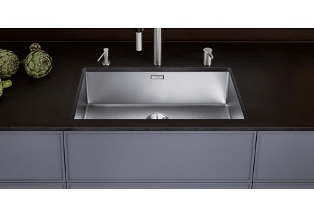 Мойка Blanco Claron 700-U Durinox нержавеющая сталь полированная клапан-автомат InFino 523387 фото 4