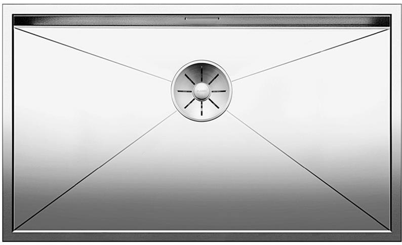 Мойка Blanco Zerox 700-U нержавеющая сталь полированная клапан-автомат InFino 521593 фото 1