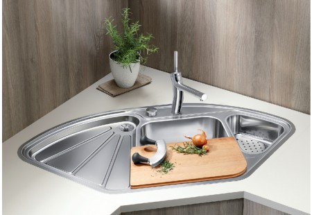 Мойка Blanco DELTA-IF нержавеющая сталь полированная чаша справа клапан-автомат InFino 523667 фото 3