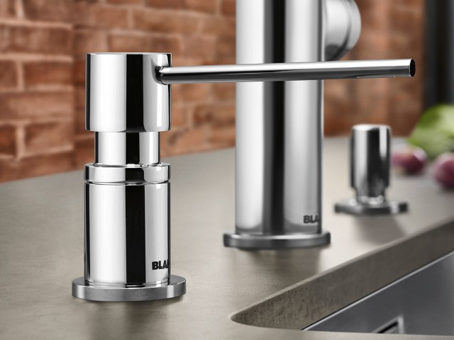 Дозатор для жидкого мыла Бланко Lato сатин темная сталь 527743 фото 5 Дозатор для жидкого мыла Blanco Lato сатин темная сталь 527743 фото 5