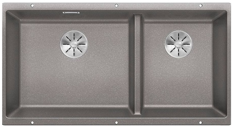 Мойка Blanco SUBLINE 480/320-U алюметаллик клапан-автомат InFino 523586 фото 1