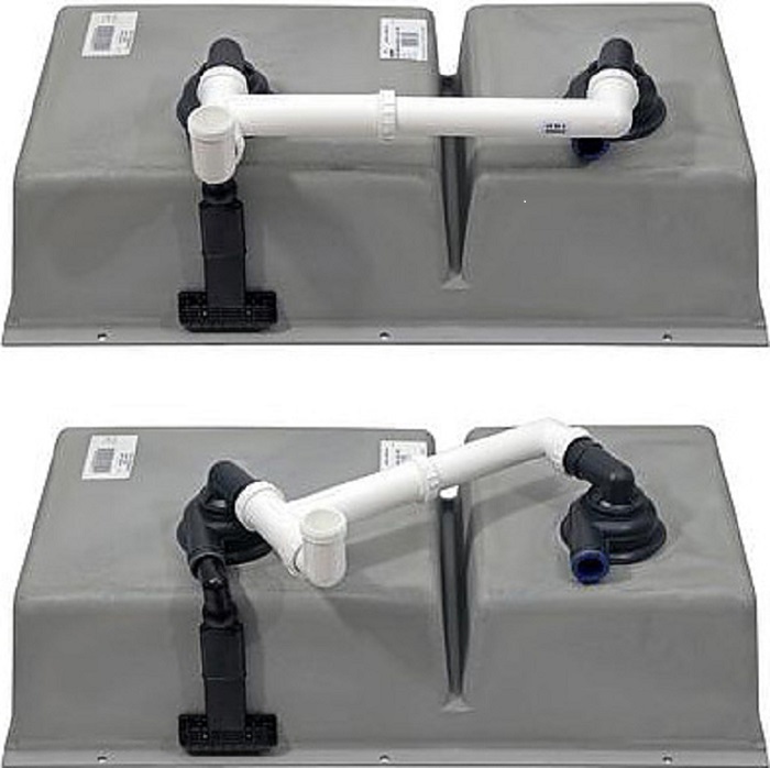Мойка Бланко SUBLINE 480/320-U темная скала клапан-автомат InFino 523585 фото 3 Мойка Blanco SUBLINE 480/320-U темная скала клапан-автомат InFino 523585 фото 3