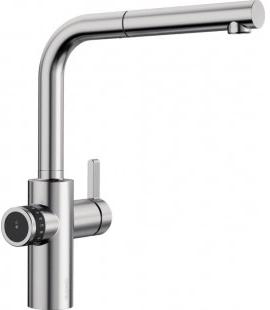 Смеситель Blanco EVOL-S Volume рычаг управления справа нержавеющая сталь 525211 фото 1