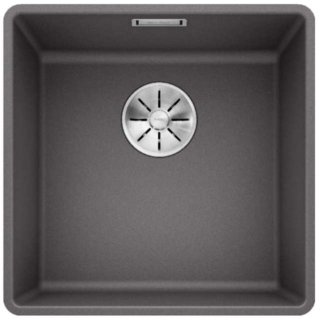 Мойка Blanco SUBLINE 400-F темная скала клапан-автомат InFino 523495 фото 2