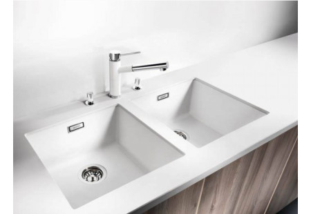 Смеситель Blanco Alta-S compact chrome/Silgranit темная скала 518809 фото 2