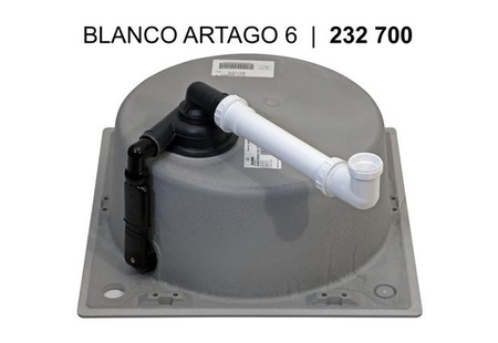 Мойка Blanco ARTAGO 6 жемчужный клапан-автомат InFino 521760 фото 3