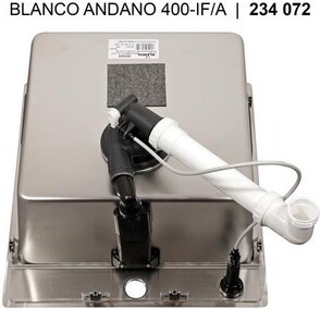 Мойка Blanco Andano 400-IF-A нержавеющая сталь полированная клапан-автомат InFino 525244 фото 3