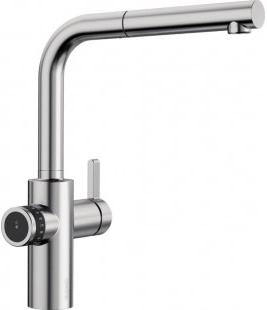 Смеситель Blanco EVOL-S Volume рычаг управления слева нержавеющая сталь 525213 фото 1