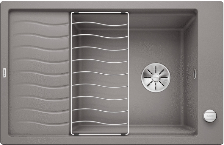 Мойка Blanco Elon XL 6S алюметаллик клапан-автомат InFino 524836 фото 1