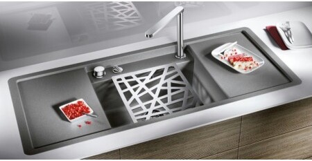 Мойка Blanco ALAROS 6S антрацит клапан-автомат InFino 523614 фото 2