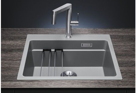 Мойка Blanco Etagon 6 алюметаллик клапан-автомат InFino 524541 фото 9