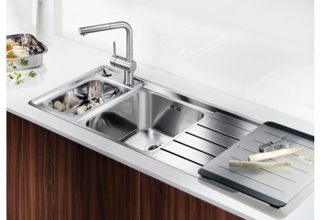 Мойка Blanco Axis 6 II S-IF Steamer Edition нержавеющая сталь чаша слева 516534 фото 2