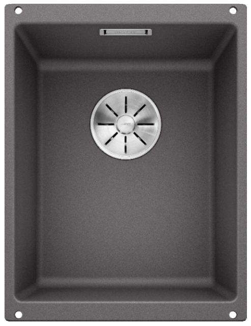 Мойка Бланко SUBLINE 320-U SILGRANIT темная скала клапан-автомат InFino 523407 фото 1 Мойка Blanco SUBLINE 320-U SILGRANIT темная скала клапан-автомат InFino 523407 фото 1