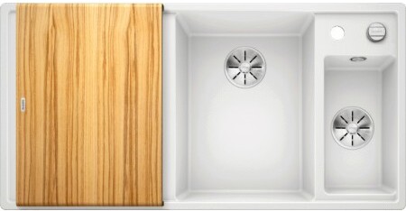 Мойка Blanco AXIA III 6 S-F белый чаша справа клапан-автомат InFino 523486 фото 3