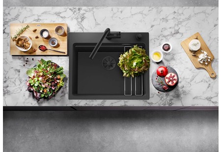 Мойка Blanco Etagon 6 алюметаллик клапан-автомат InFino 524541 фото 12