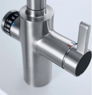 Смеситель Blanco EVOL-S Volume рычаг управления справа нержавеющая сталь 525211 фото 5