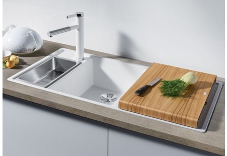 Мойка Blanco AXIA III 6 S черный чаша слева клапан-автомат InFino 525849 фото 2