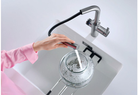 Смеситель Blanco EVOL-S Volume рычаг управления слева хром 525212 фото 3