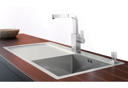 Мойка Blanco Claron 4S-IF/A крыло нержавеющая сталь полированная чаша слева клапан-автомат InFino 521624 фото 2