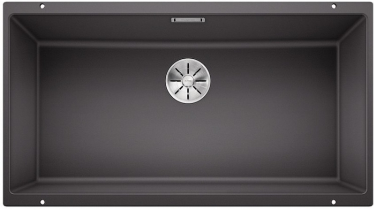 Мойка Бланко SUBLINE 800-U темная скала клапан-автомат InFino 523142 фото 1 Мойка Blanco SUBLINE 800-U темная скала клапан-автомат InFino 523142 фото 1
