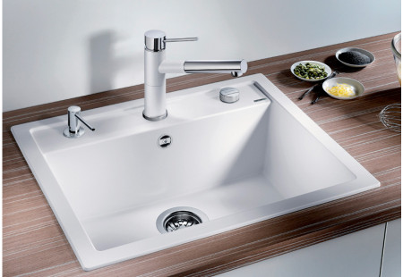 Смеситель Blanco Alta-S compact chrome/Silgranit серый бежевый 517634 фото 11