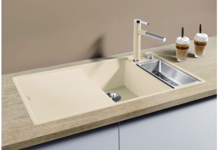 Мойка Blanco AXIA III 6 S-F алюметаллик чаша справа клапан-автомат InFino 523485 фото 2