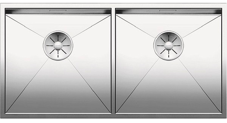 Мойка Blanco Zerox 400/400-IF/N нержавеющая сталь полированная клапан-автомат InFino 521619 фото 1