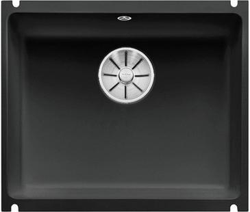 Мойка Blanco SUBLINE 500-U черный клапан-автомат InFino 523740 фото 1
