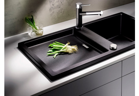 Смеситель Blanco Alta-S compact chrome/Silgranit серый бежевый 517634 фото 4