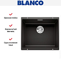 Мойка BLANCO SUBLINE 500-U Silgranit черный клапан-автомат InFino 525995 фото 5