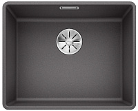 Мойка Blanco SUBLINE 500-F темная скала клапан-автомат InFino 523533