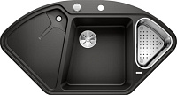 Мойка Blanco DELTA II-F черный чаша справа клапан-автомат InFino 525868