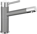 Смеситель Blanco Alta compact chrome/Silgranit алюметаллик 515316 фото 1