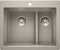 Мойка Blanco PLEON 6 Split SILGRANIT PuraDur жемчужный клапан-автомат InFino 521692 фото 1