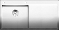 Мойка Blanco Claron 5S-IF/A крыло нержавеющая сталь полированная чаша слева клапан-автомат InFino 521626