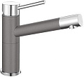 Смеситель Blanco Alta compact chrome/Silgranit темная скала 518810 фото 1