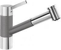 Смеситель Blanco Tivo-S chrome/Silgranit темная скала 518798