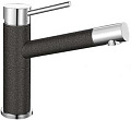 Смеситель Blanco Alta compact chrome/Silgranit антрацит 515323 фото 1