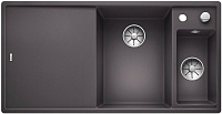 Мойка Blanco AXIA III 6 S-F темная скала чаша справа клапан-автомат InFino 523484