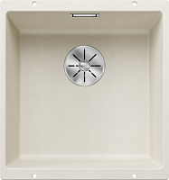 Мойка Blanco SUBLINE 400-U Silgranit мягкий белый клапан-автомат InFino 527166