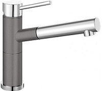 Смеситель Blanco Alta-S compact chrome/Silgranit темная скала 518809