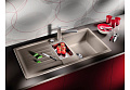 Смеситель Blanco Alta-S compact chrome/Silgranit кофе 515334 фото 7