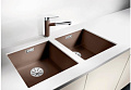 Смеситель Blanco Alta-S compact chrome/Silgranit кофе 515334 фото 10